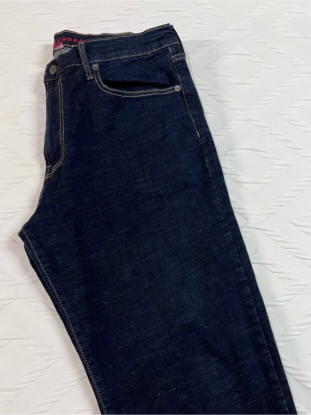 Lucky Brand Men’s Dark Blue Straight Leg Jeans 34X32 - Picture 3 of 6